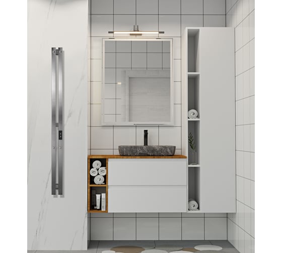 Электрический полотенцесушитель INDIGO Style PRO (electro) 120/10, скрытый монтаж, униерсальное подключение R/L, Graphite Metallic LSPRE120-10GFMRt
