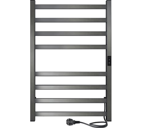 Электрический полотенцесушитель INDIGO Oktava Slim 3 (electro) 80/50, таймер, скрытый монтаж, униерсальное подключение R/L, Graphite Metallic LСLOKS3E80-50GFMRt