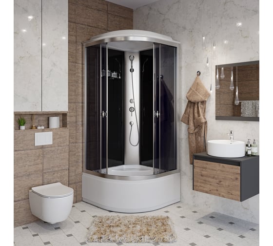 Душевая кабина NIAGARA Eco 800x800x2150 мм, 4 места E80/40/TN