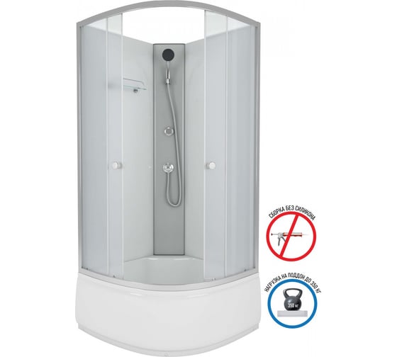 Душевая кабина NIAGARA Eco 900x900x1950 мм, 4 места E90/40/MT/BK