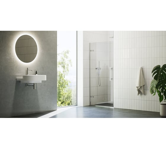 Душевая дверь RAVAK COSD1-90 хром + Транспарент X0VV70A00Z1