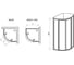 Душевой уголок RAVAK SKCP4-90 195 черный+Transparent 3117O302Z1 3