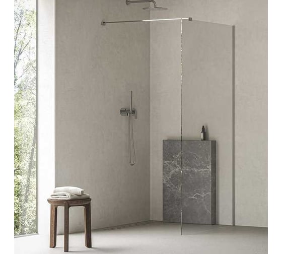 Душевая перегородка RAVAK ST Walk-In Wall AIR 1200 блестящий + транспарент GW9WG0C00Z1C