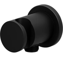 Настенный отвод для душа RAVAK с держателем 706.20 черный X07P572