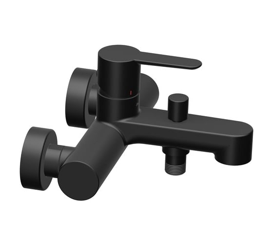 Смеситель для ванны RAVAK PU 022.21/150 с переключателем черный X070192