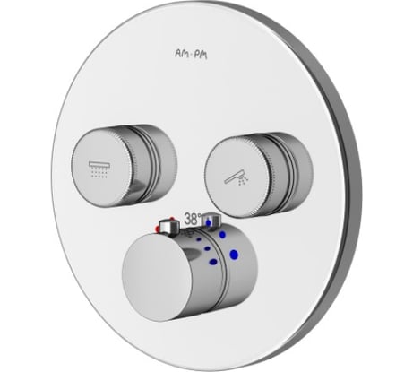 Смеситель для 2 потребителей с термостатом AM.PM Inspire V2.0 TouchReel монтируемый в стену F50A85700