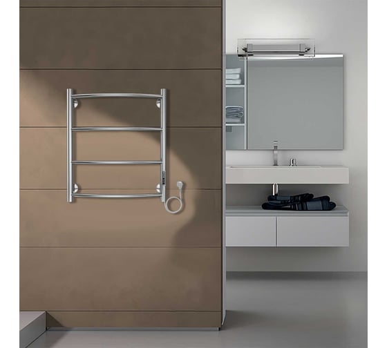 Электрический полотенцесушитель Azario VERONA 500/600, R, 4 перекладины 00088207