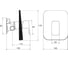 Смеситель настенный без переключателя RAVAK TD F 066.20 для R-box черный X070159 4