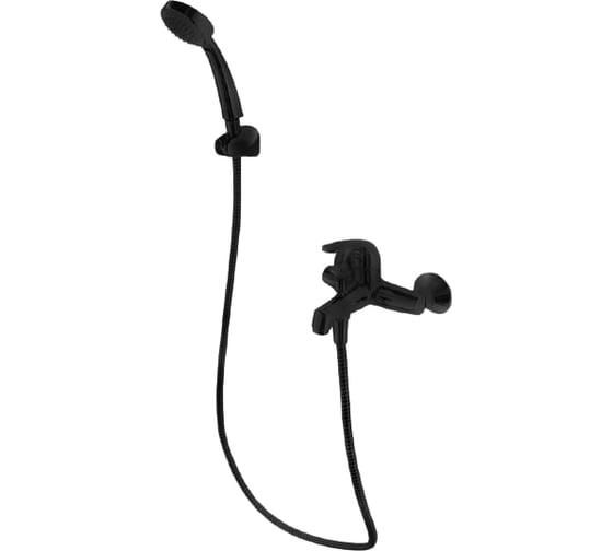 Смеситель для ванны Bravat с коротким изливом с аксессуарами Fit F6135188BM-B-RUS 00-00257446