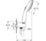Ручной душ с держателем GROHE Tempesta 110 2 режима струи, хром (замена 26406001) 26406003 00000137221 7