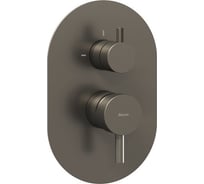 Смеситель скрытого монтажа RAVAK EL 065.20GB.O2 ГРАФИТ (2 вывода) + нужен RB 07E.50 (X070234) X070338