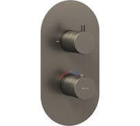 Смеситель скрытого монтажа RAVAK ES 063.20GB.O2 графит (2 вывода) + нужен RB 07C.50 (X070232) X070323