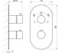 Смеситель скрытого монтажа RAVAK ES 067.20GB.O3 графит (3 вывода) + нужен RB07C.50 (X070232) X070326 3