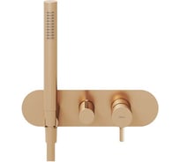 Смеситель скрытого монтажа RAVAK ES 065.60RGB.O2+S розовое золото (2 вывода) + нужен RB07D.50 (X070233) X070361