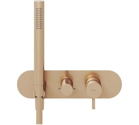 Смеситель скрытого монтажа RAVAK ES 068.60RGB.O3+S розовое золото (3 вывода) + нужен RB07D.50 (X070233) X070356