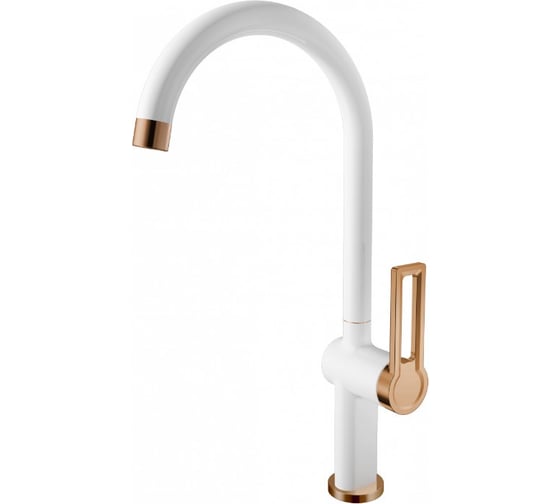 Однорычажный смеситель для кухни I-Tech DORADO 40, белый/золото, гайка I 06 154