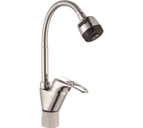 Однорычажный смеситель для кухни I-Tech SOLAR 42 гибкий излив, гайка I 06 188