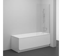 Шторка на ванну RAVAK NVS1-80 сатин + Transparent 7O840U00Z1