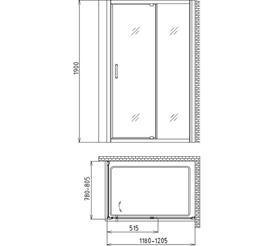 Душевой уголок GEMY Sunny Bay S28191BM-A80M