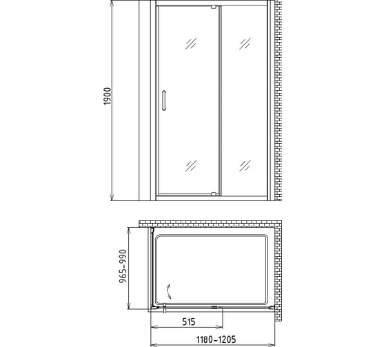 Душевой уголок GEMY Sunny Bay S28191BM-A100M