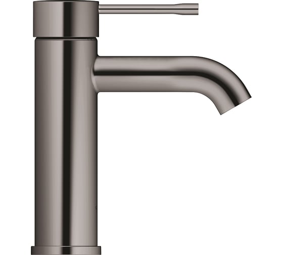 Смеситель для раковины GROHE Essence без донного клапана, S-Size, темный графит глянец 24172A01
