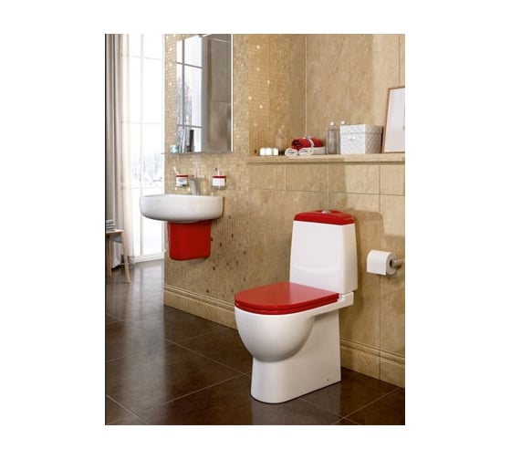 Полупьедестал Sanita Luxe Best красный, в комплекте с креплением 00020203 BSTSLSP03