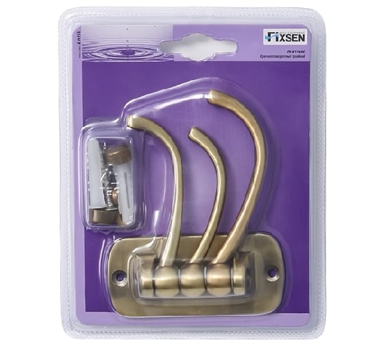 Крючок Fixsen FX-61105C Antik поворотный, тройной 00061447