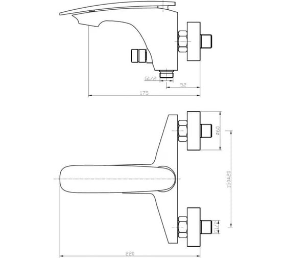 Смеситель для ванны WeltWasser WW MX ESSEN 603 WT 10000001986