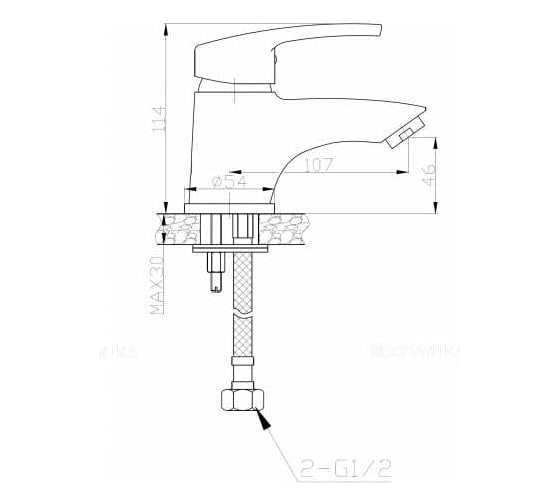 Смеситель для раковины WeltWasser WW MX ISAR 501 10000002011