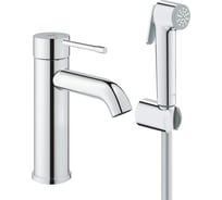 Смеситель для раковины GROHE Essence с гигиеническим душем, S-Size, хром 24189000