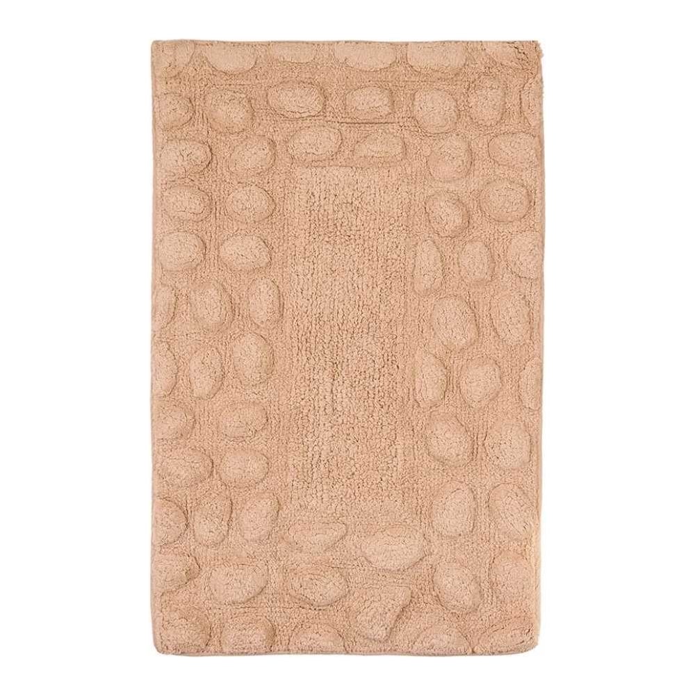 Мягкий коврик для ванной комнаты VERRAN Stones 50x80 см, цвет бежевый ...