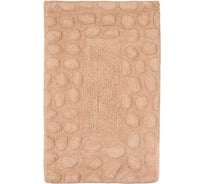 Мягкий коврик  для ванной комнаты VERRAN Stones 50x80 см, цвет бежевый 024-60