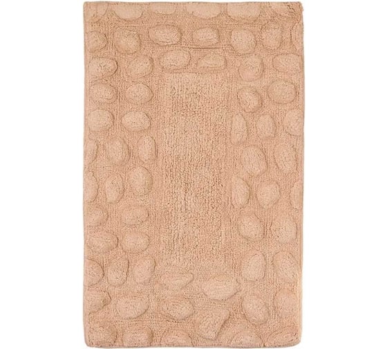 Мягкий коврик  для ванной комнаты VERRAN Stones 50x80 см, цвет бежевый 024-60