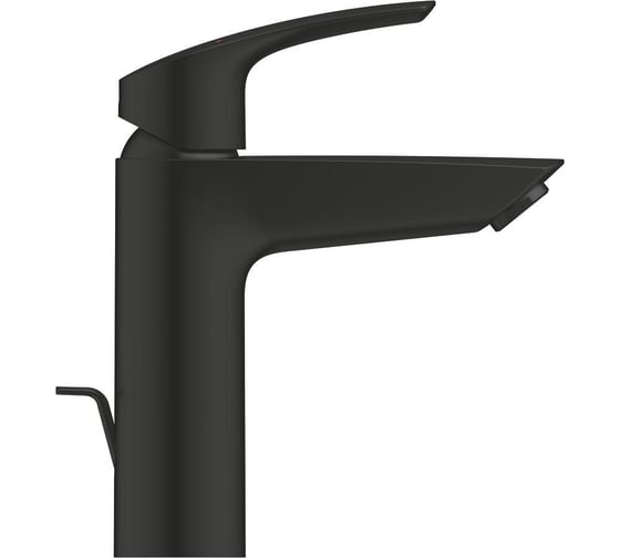 Смеситель для раковины GROHE Eurosmart с донным клапаном, M-Size, матовый черный 233222433