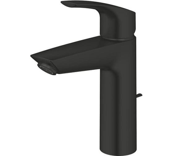 Смеситель для раковины GROHE Eurosmart с донным клапаном, M-Size, матовый черный 233222433