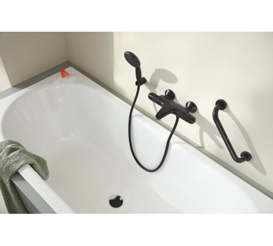Термостат для ванны Grohe Grohtherm 1000 внешнего монтажа, матовый черный 348162433