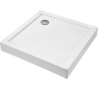 Поддон SANTEK ПАЛЕРМО акриловый квадрат 90x90 белый (сифон, регулируемые ножки) 1WH302476