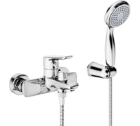 Смеситель для ванны Lemark с коротким изливом, поворотный переключатель, латунь/хром LM0812C