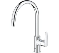 Смеситель для кухонной мойки GROHE BauCurve с вытяжным изливом, хром 30547000