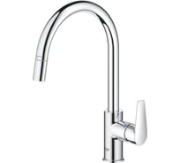 Смеситель для кухонной мойки GROHE BauEdge с вытяжным изливом, хром 30536000