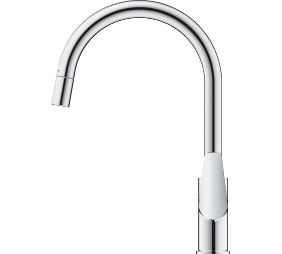 Смеситель для кухонной мойки GROHE BauEdge с вытяжным изливом, хром 30536000