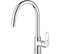 Смеситель для кухонной мойки GROHE BauFlow с вытяжным изливом, хром 30549000