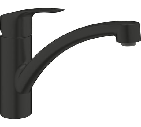 Смеситель для кухонной мойки GROHE Eurosmart с поворотным изливом, матовый черный 332812433