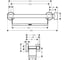 Поручень-полочка Hansgrohe Raindance Unica Comfort m.Porter 026328400 0031521 3