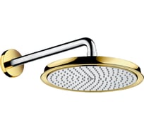 Верхний душ Hansgrohe Raindance Classic 1jet с держателем, хром/под золото 27424090 00047512