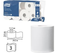 Бумага туалетная TORK система Т4, 3-слойная, спайка 8 шт. х29,5 м, Premium 127834