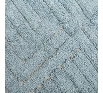 Коврик для ванной Bath Plus Block хлопок, 50х80 см, голубой 5599-5