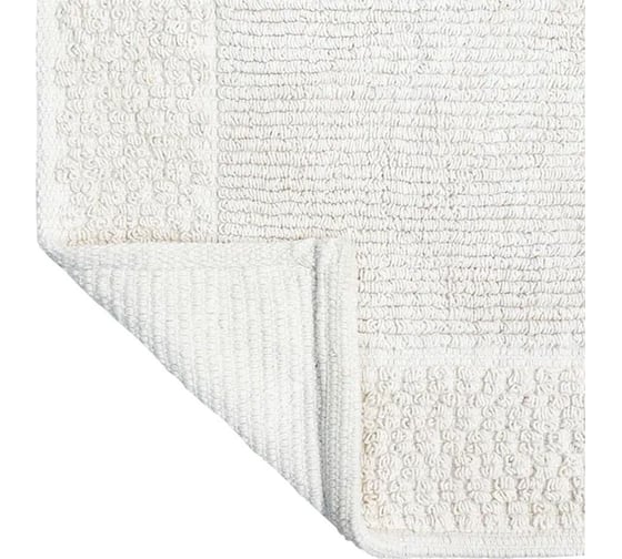 Коврик для ванной Bath Plus Bubble хлопок, 50х80 см, белый 5596-1