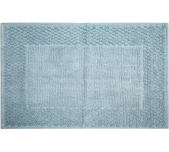 Коврик для ванной Bath Plus Bubble хлопок, 50х80 см, серо-голубой 5596-5