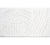 Коврик для ванной Bath Plus Crescent хлопок, 50х80 см, белый 5075-1